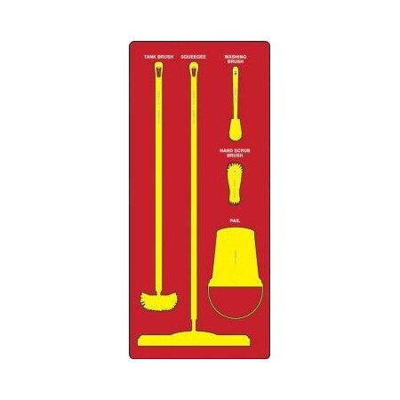 Accuform WET ZONE STOREBOARDS PSB111RDYL PSB111RDYL